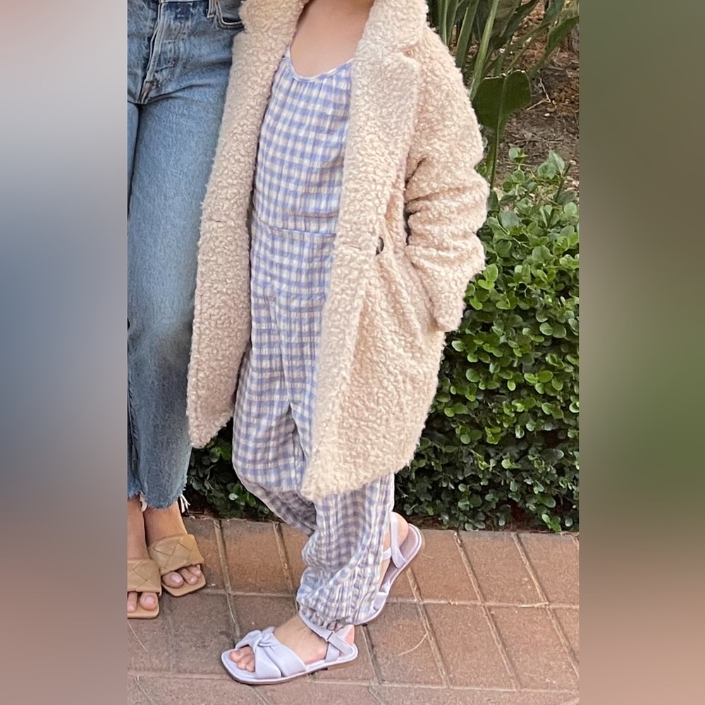 Zara Kids Lilac Gingham jumpsuit